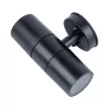 Стеклянный архитектурная подсветка  UUL-S22D-2x7W/GU10 IP65 BLACK черный цилиндр Uniel