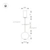 Подвесной светильник ELEMENTA 032764 форма шар белый Arlight