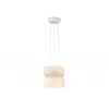 Стеклянный подвесной светильник Саликс 08300-1,01 цилиндр белый Kink Light