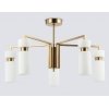Стеклянная потолочная люстра HIGH LIGHT LH56124 белая Ambrella