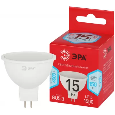Лампочка светодиодная LED MR16-15W-840-GU5.3 R LED MR16-15W-840-GU5.3 R ЭРА