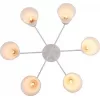 Стеклянная потолочная люстра Miley 9192-306 конус белая Rivoli