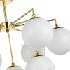 Стеклянная потолочная люстра Undine 2810-9P форма шар белая Favourite