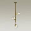 Стеклянная потолочная люстра Brazeri 4799/3 форма шар прозрачная Odeon Light