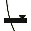 Настенный светильник Ray 10220/2LED Black L форма шар белый Escada