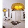 Стеклянный подвесной светильник Stilio LDP 6018-400 GD форма шар желтый Lumina Deco