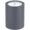 Стеклянный потолочный светильник уличный Dwell NC-033072-DG цилиндр серый