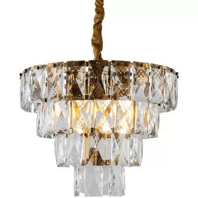 Подвесная люстра Amazone KG1113P-7 brass/clear DeLight Collection