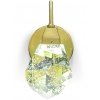 Стеклянное бра Crystal rock MD-020B-wall gold прозрачное DeLight Collection