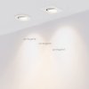 Стеклянный точечный светильник LTM 020759 белый Arlight