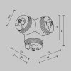 T-образный вертикальный коннектор Accessories for system Shelf CA016TC-B Maytoni