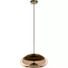 Стеклянный подвесной светильник Knot 8135-D форма шар цвет янтарь Loft It