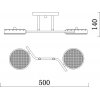 Потолочная люстра Starlight 10273/2LED цилиндр белая Escada