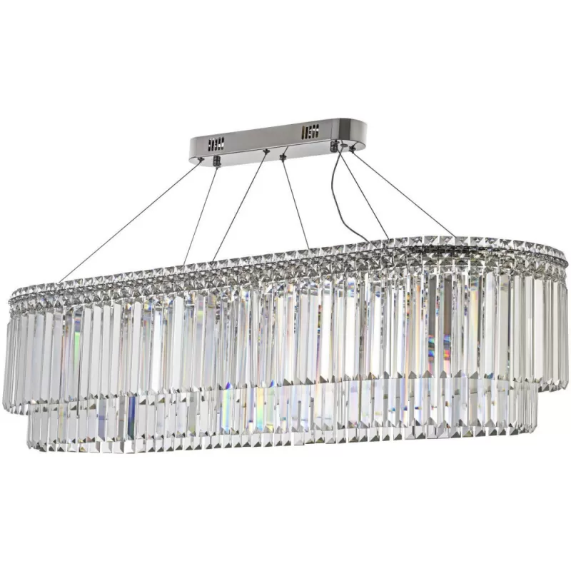 Хрустальная подвесная люстра Ovindoli Ovindoli L 1.5.120x40.101 N прозрачная Arti Lampadari Хрустальная подвесная люстра Ovindoli Ovindoli L 1.5.120x40.101 N прозрачная Arti Lampadari