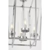 Стеклянная подвесная люстра Afres LDP 1246-4 CHR прозрачная цилиндр Lumina Deco