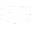 Потолочный светильник Rondo 5637 Rondo Linen цилиндр серый TK Lighting