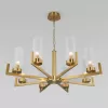Стеклянная подвесная люстра Arganie 60133/8 латунь цилиндр прозрачная Eurosvet