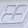 Потолочный светильник Эрида 706010801 белый DeMarkt