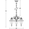 Уличный светильник подвесной MADRID 84370/3 Bl прозрачный Oasis Light