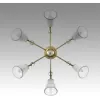 Стеклянная потолочная люстра Aurica 8046/6C прозрачная конус Lumion