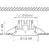 Точечный светильник Marta DL18616/01WW-R White белый