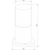 Стеклянный наземный светильник Roil 35125/S цилиндр Elektrostandard