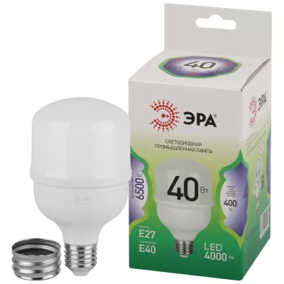 Лампочка светодиодная  LED POWER T80-40W-865-E27/E40 GL ЭРА