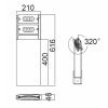 Наземный светильник  W6146S-2-616 Gr белый Oasis Light