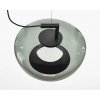 Стеклянный подвесной светильник 8871 8871P/C L black/light green DeLight Collection