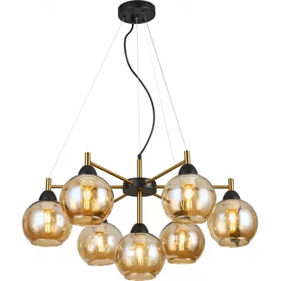 Подвесная люстра  MD.9056-7-P-BK+COP Imex