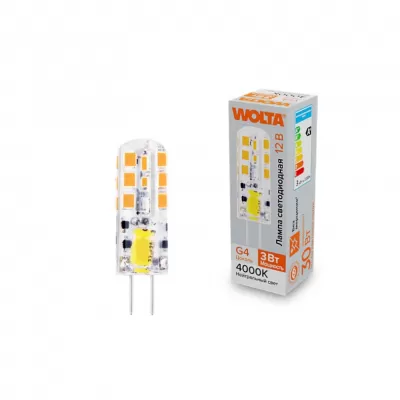 Лампочка светодиодная  WSTD-JC-12V3W4KG4-S Wolta