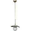 Стеклянный подвесной светильник Matisse 10008/1P Grey форма шар белый Loft It