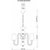 Подвесная люстра Lavinia A1404LM-5WH Artelamp