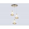 Стеклянный подвесной светильник High Light LH31011 цвет янтарь Ambrella