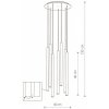 Подвесная люстра Laser 8921 цилиндр Nowodvorski