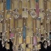 Стеклянная потолочная люстра Марокко 185010607 бежевая MW-Light