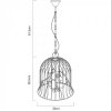 Подвесной светильник Gabbia A1878SP-3WG Artelamp