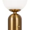 Стеклянный интерьерная настольная лампа Cherie FR5287TL-01BS белый форма шар Freya