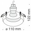 Точечный светильник Gyps Modern DL006-1-01-W белый Maytoni