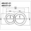 Настенный светильник  468-001-01 белый Velante