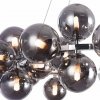 Стеклянный подвесной светильник Dallas MOD548PL-25CH форма шар серый Maytoni