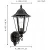 Стеклянный настенный фонарь уличный Navedo 93457 Eglo