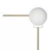 Стеклянный настенный светильник Meridian 10132/A Gold форма шар белый Loft It
