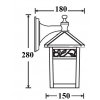 Стеклянный настенный фонарь уличный KRAKOV 2 87302A/04s Gb прозрачный Oasis Light