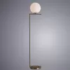 Стеклянный торшер Bolla-unica A1921PN-1AB форма шар белый Artelamp
