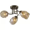 Стеклянная потолочная люстра Bruna 9130-303 цвет янтарь Rivoli