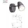 Спот Joyce 6156-701 конус серый Rivoli