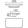 Стеклянный архитектурная подсветка SIDNEY W1881S GB Oasis Light