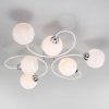 Стеклянная потолочная люстра Tulia 30136/6 белый форма шар белая Eurosvet