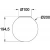 Стеклянный настенно-потолочный светильник Basic form MOD321WL-01W3 форма шар белый Maytoni